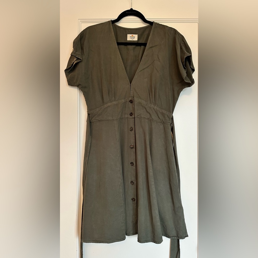 Marine Layer Camila Mini Button-Front Dress